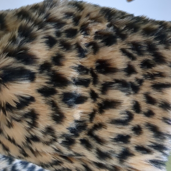 Leopard Jacket American Eagle M Statement Teddy Streetwear Sherpa Faux Fur Grung - Picture 6 of 11